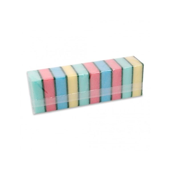 Schuurspons Klein 9x6x3cm Assortiment 10 stuks