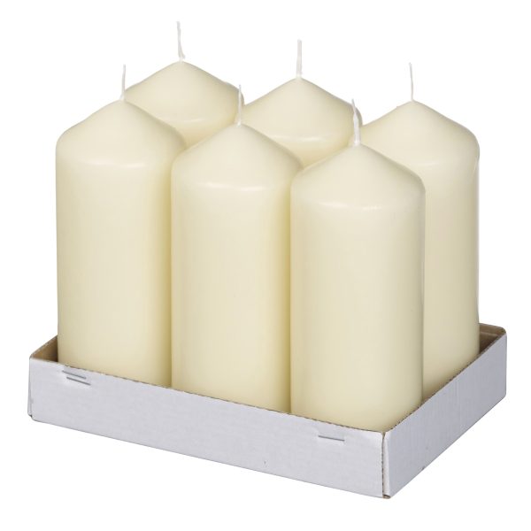 Horeca Stompkaars 148/58mm 41hr Ivoor 12 stuks