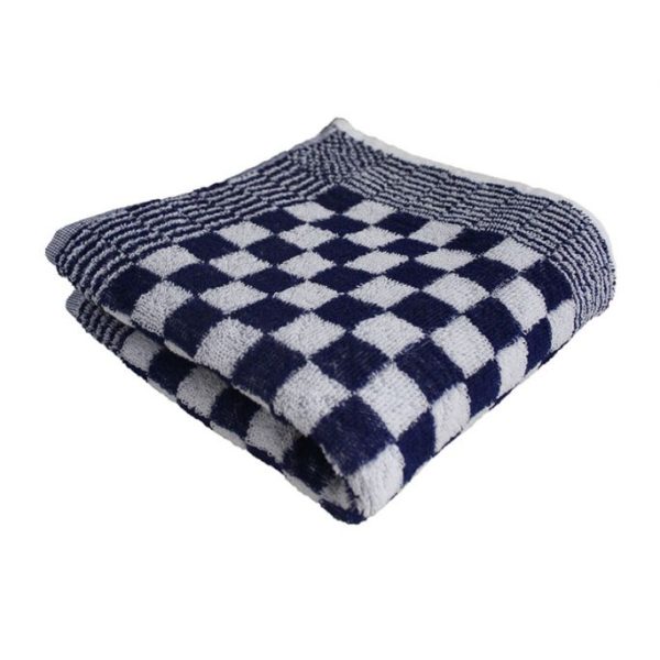 Keuken Handdoek Blokmotief Blauw 50x50cm 10 stuks
