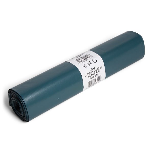 Powersterko Afvalzak 80x110cm Blauw T70  200 stuks