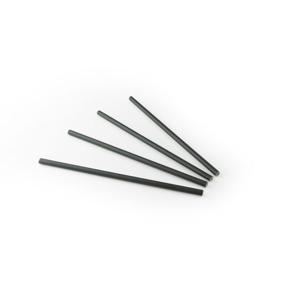 Sier Drink Rietje Papier (FSC) Zwart 8mm/ 24cm 100 stuks