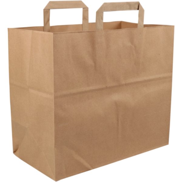Snack Tas Papier Kraft 32x16x27cm 250 stuks