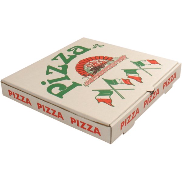 Pizzadoos Wit 'Pizza' 30x30x3cm Golfkarton 150 stuks