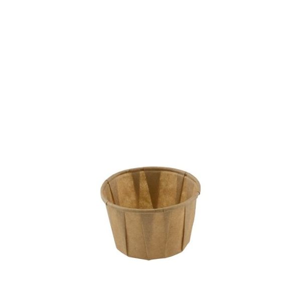 Saus Cup Portiecup Papier Bruin 55ml 50x35mm 250 stuks