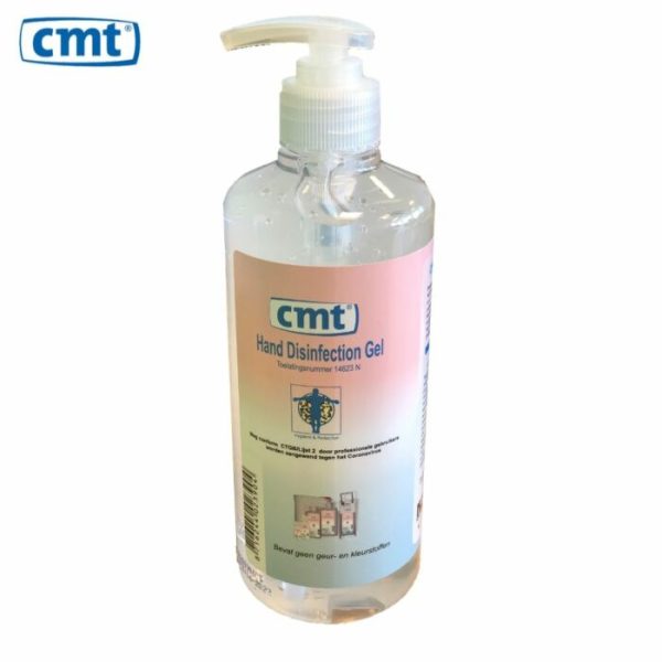 CMT hand desinfectie Alcohol Gel Pompflacon 500ml