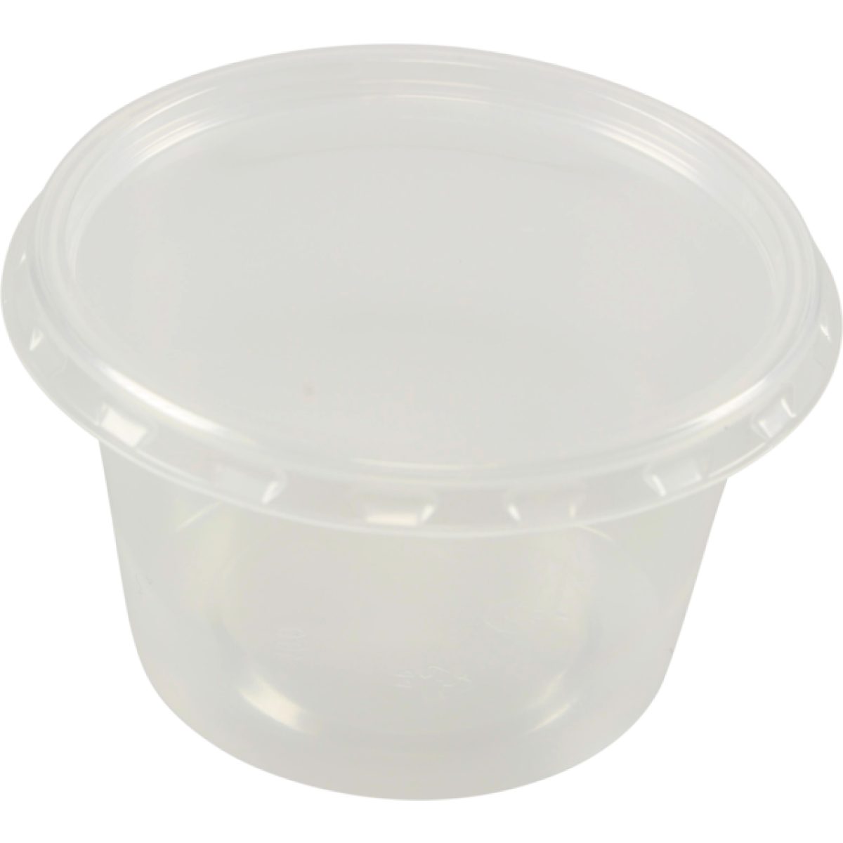 Bak PP Rond 100ml + Deksel Ø72mm 500 stuks