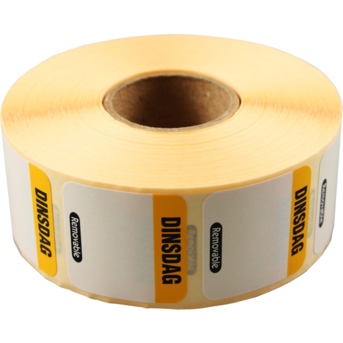 Foodsecure Dinsdag Daglabel Verwijderbaar 25x25cm 1000 stuks