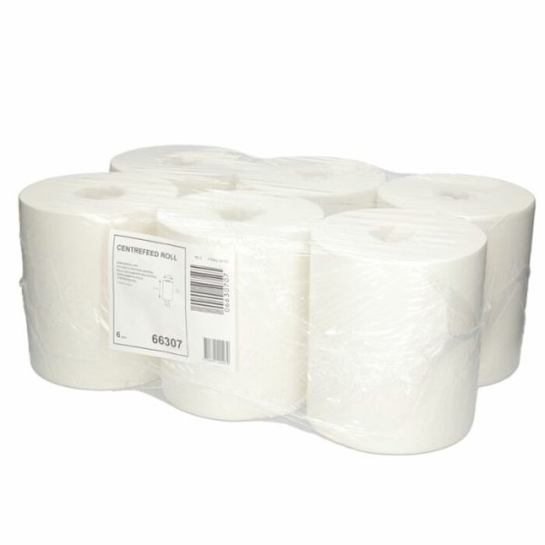 Tork Midi Poetsrol Blanco Zonder Koker Cellulose 1-laags 275 mtr 6 stuks