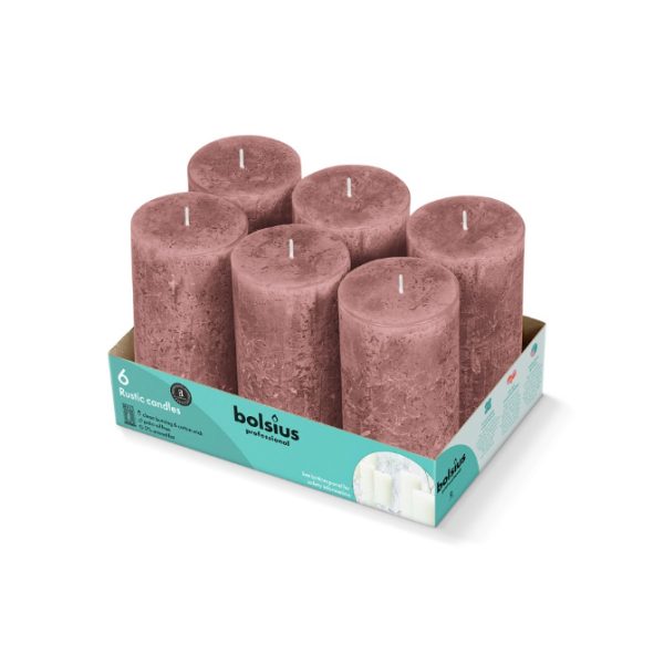 Bolsius Suede Bruin Rustiek