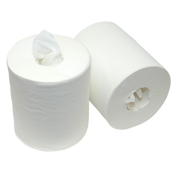 Midi Poetsrol ZK Cellulose 1-laags Wit 270 meter 6 stuks