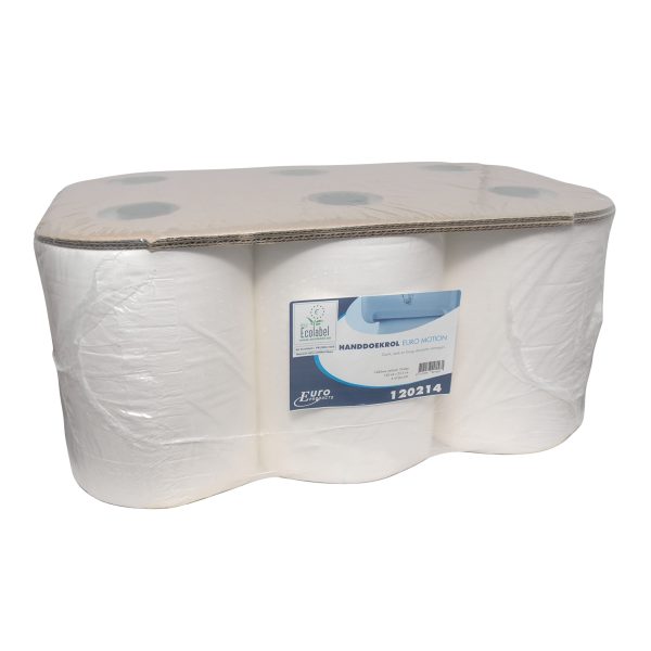 Handdoekrol Motion Cellulose 2-laags 23 cm breed 140 meter 6 stuks