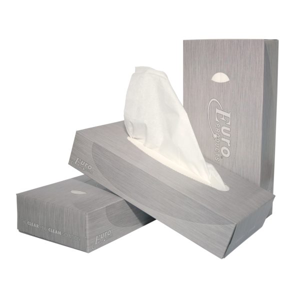 Facial Tissues Cellulose 2-laags 19,5x20cm 100 vel per Box 40 stuks