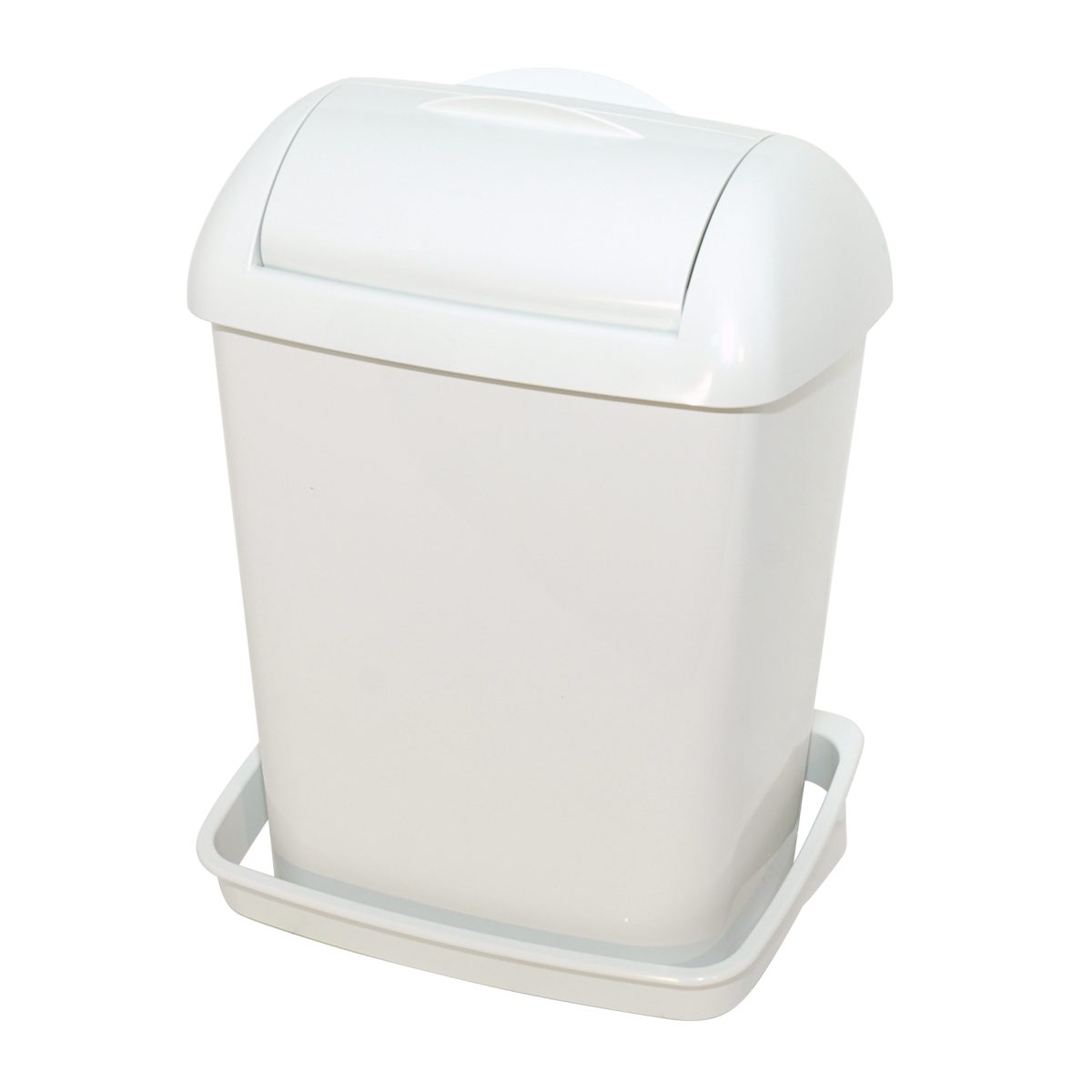 Quartz White Dames Hygienebak 8 liter met Muurbevestigingsset
