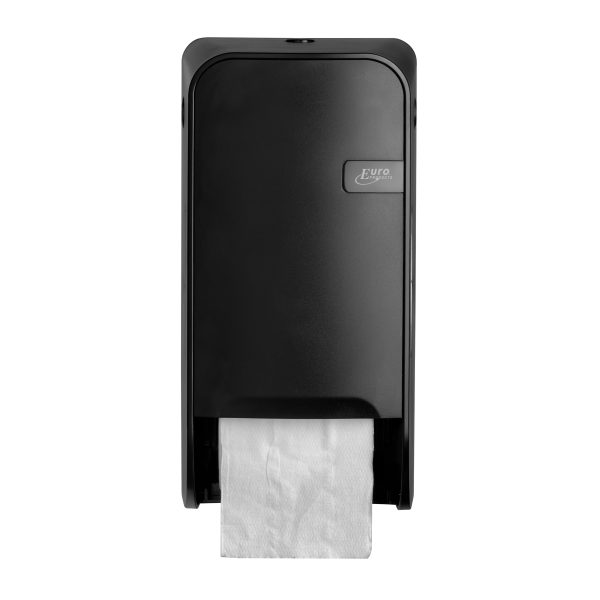Quartz Black Doprol Toiletrol Duo Dispenser
