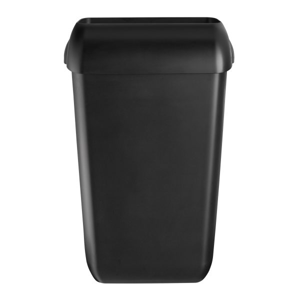 Quartz Black Afvalbak 23 liter met Muurbevestigingset
