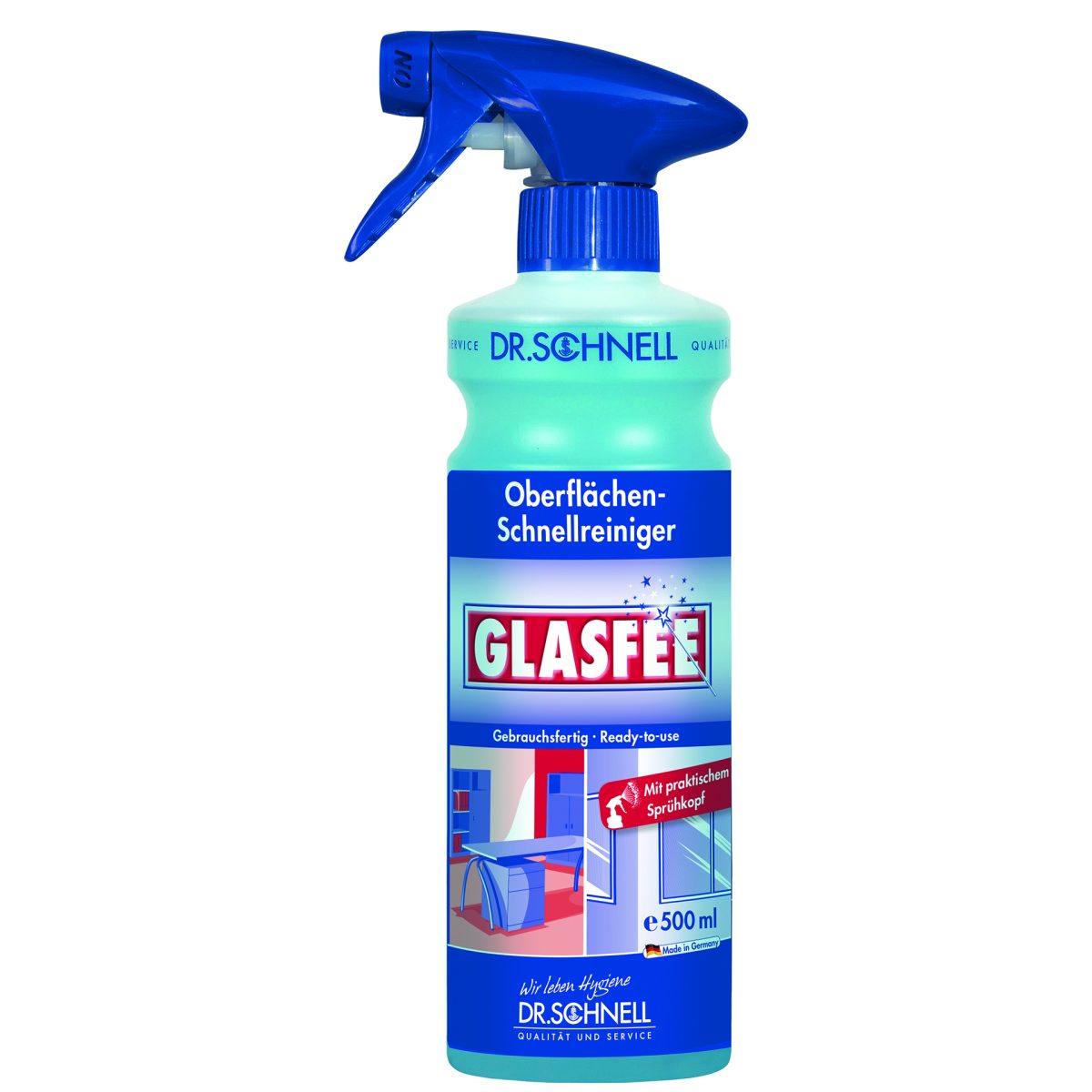 Dr.Schnell Glasfee Glas Reiniger Sprayflacon 500ml