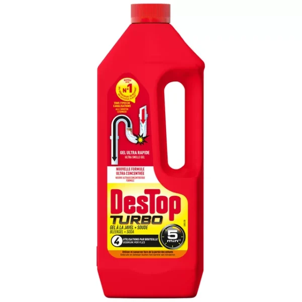 DesTop Vloeibare Gootsteen Ontstopper Turbo 1 liter