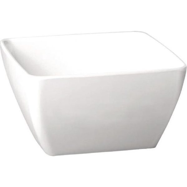 Melamine Schaal 'Pure Color' WIt 12,5x12,5x6,5cm