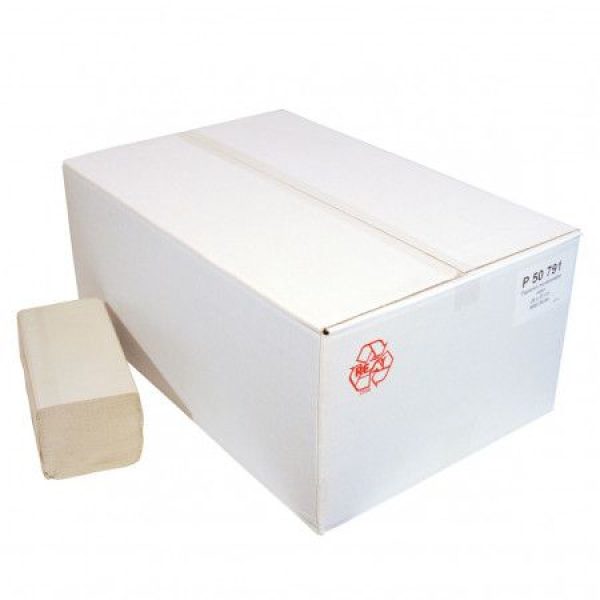 Handdoekpapier Z-Fold Naturel 1-laags 23x25cm 5000 stuks