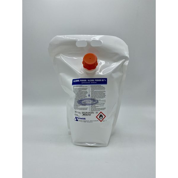 Liquid Hand Alcohol 80% 2,5 liter Bag tbv HSN Hygienezuil