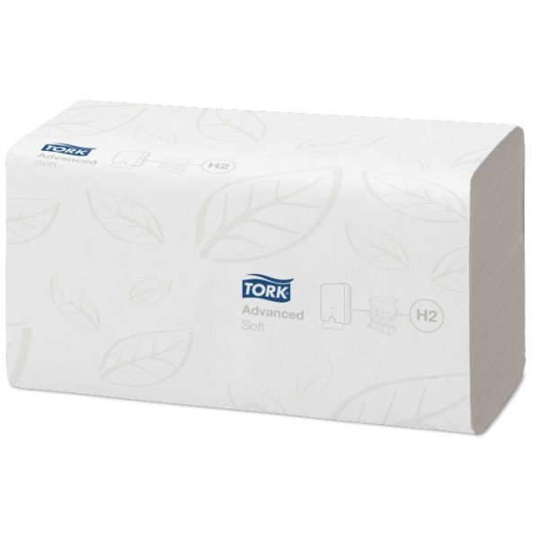 Tork Advanced H2 Handdoekpapier Multifold 2-laags 21x26 cm 3780 stuks
