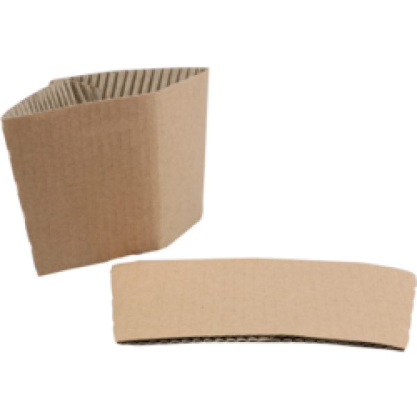 Sleeve Koffie Beker Golfkarton Bruin 1000 stuks