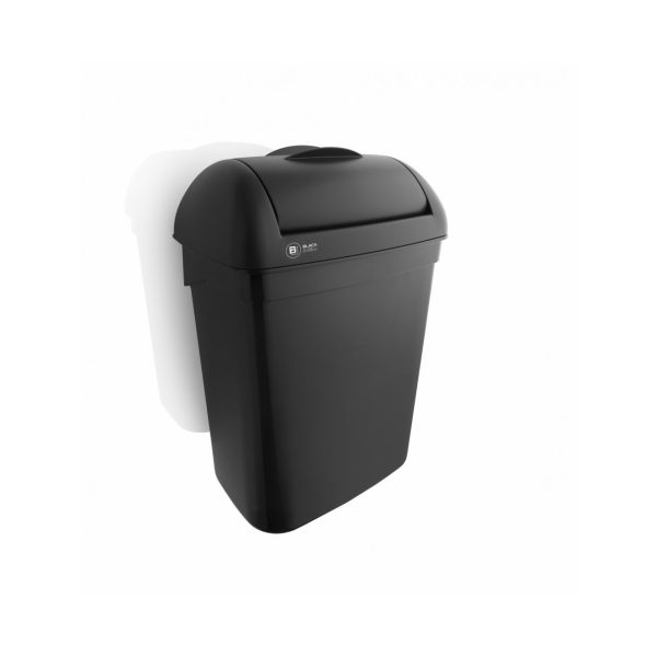 Black Satino Dameshygienebox Zwart