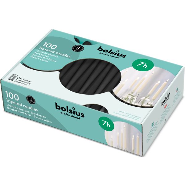 Bolsius Kaars Zwart 7hr