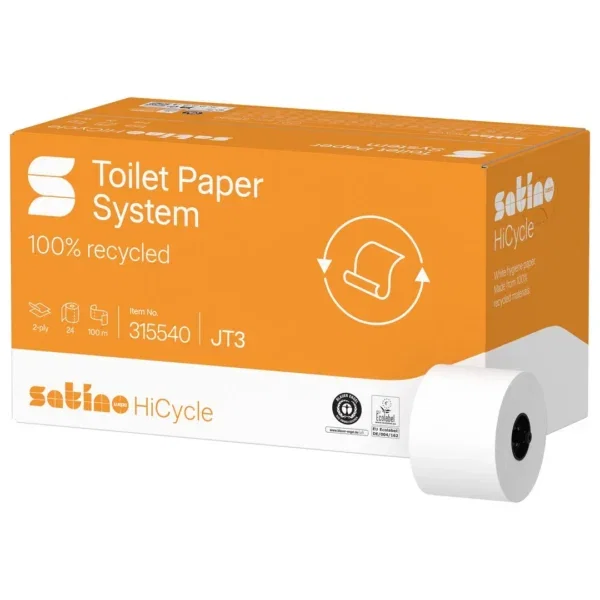 Satino HiCycle JT3 Toiletpapier Doprol 2-laags Recycled 100 meter 24 stuks