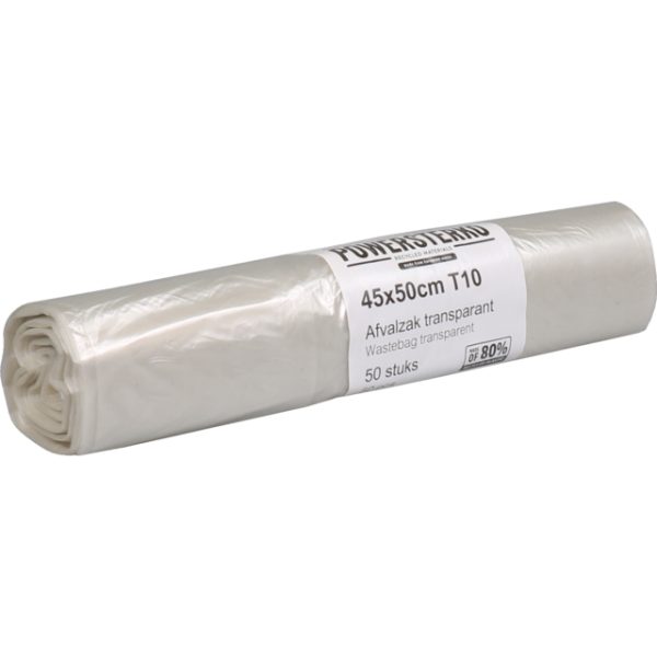 112302000 t10 transparant afvalzak
