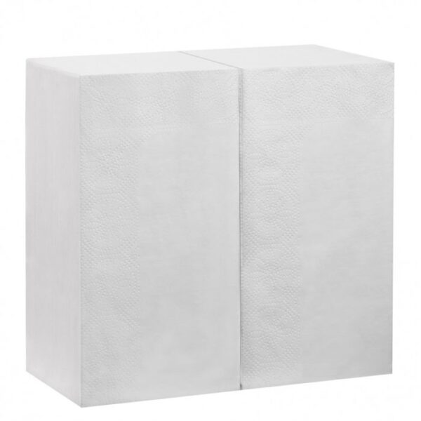 Servet Tissue 33x33cm 2-lgs 1/8 Vouw Wit 2000 stuks