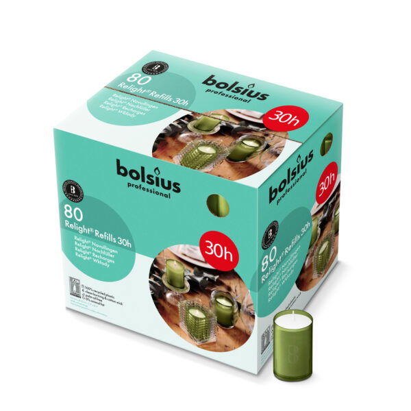 relight olijf groen bolsius