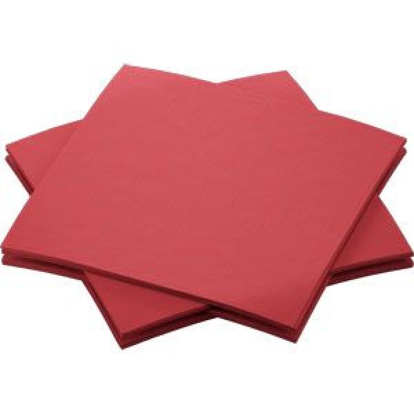 servet bordeaux rood