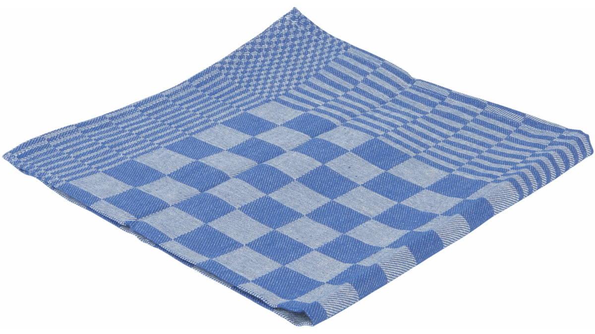 theedoek 10 stuks blauw