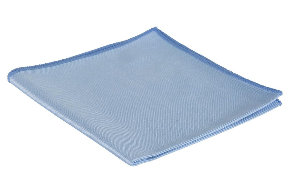 476210 microvezel glasdoek blauw