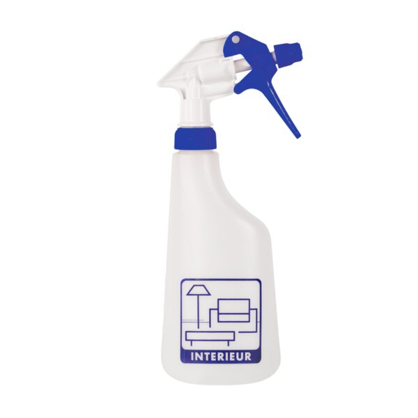 sprayflacon interieur blauw
