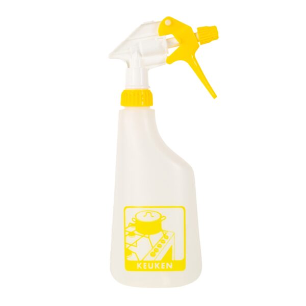 sprayflacon keuken geel