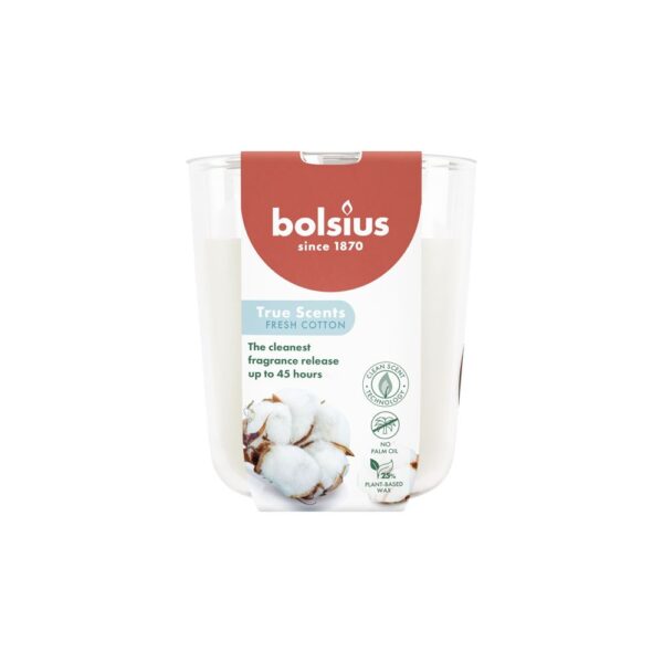 Bolsius True Scents Geurglas 97/85 Fresh Cotton