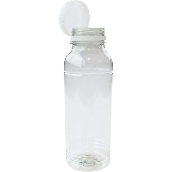 Fles met vaste dop 330ml Gerecycled PET transparant 240 stuks