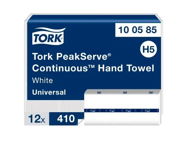Tork Peakserve Handdoekpapier H5 22.5x20.1cm 1-laags 12x410 stuks