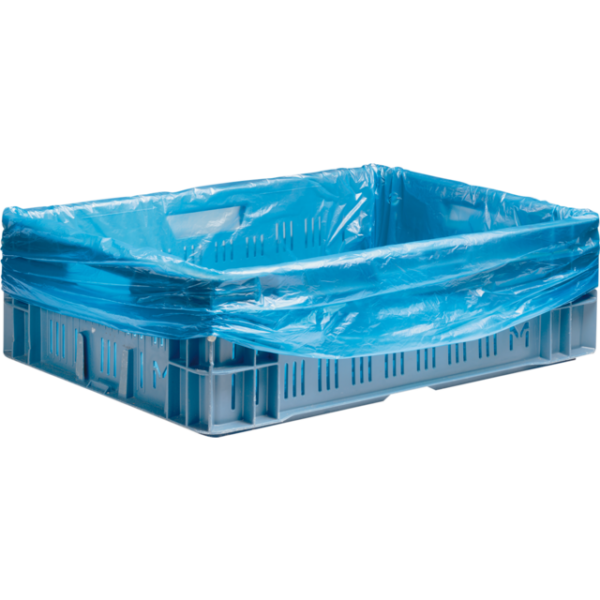 Kratzakken HDPE 60/ 20x80cm 8my Blauw 1000 stuks