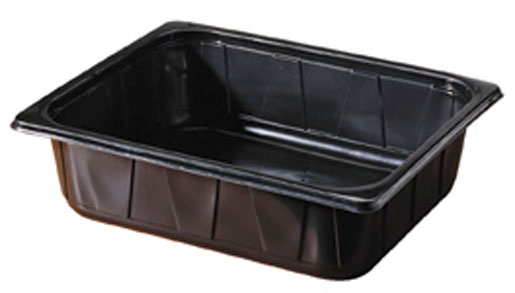 Duni Tray Polyprop 1/2 GN 325x265x80 Zwart 96 stuks