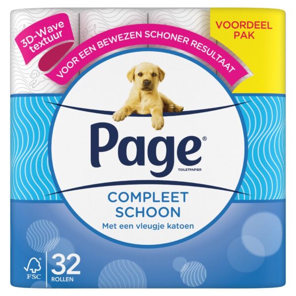 PAGE Toiletpapier Compleet Schoon 32 stuks